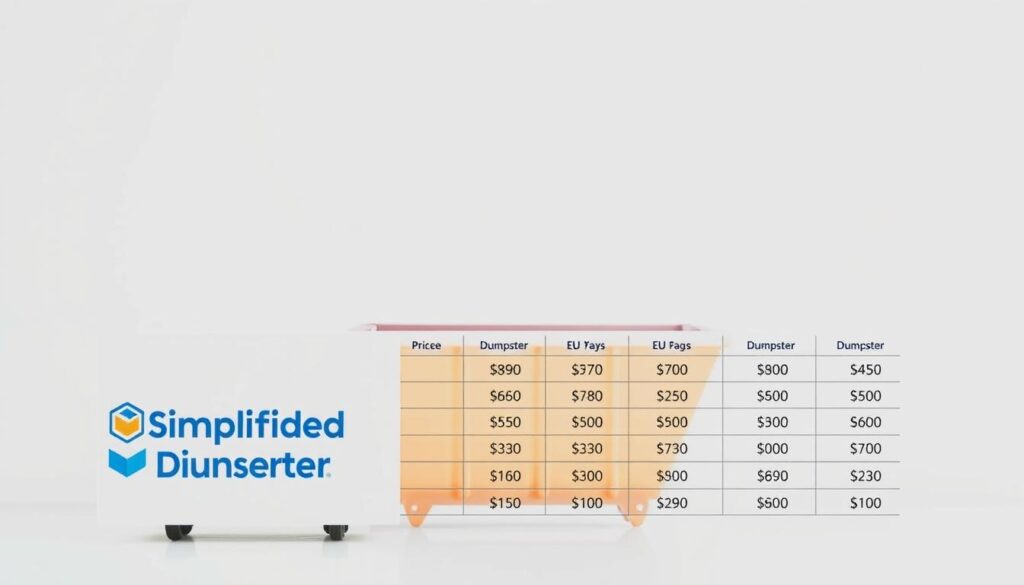 dumpster rental pricing