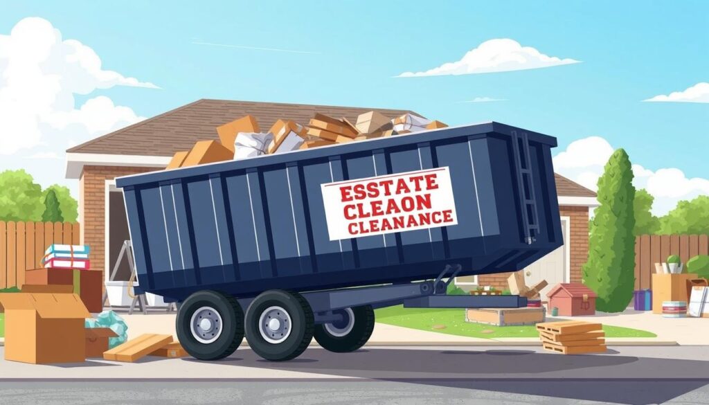 dumpster rental process estate cleanout