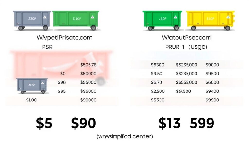 dumpster rental pricing comparison