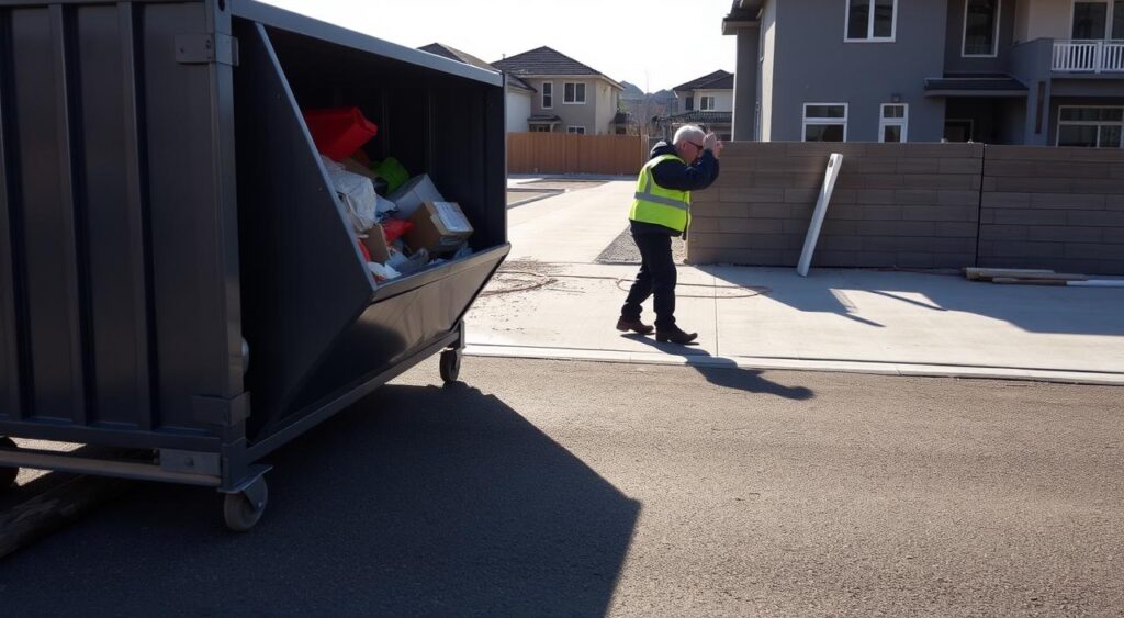 dumpster loading techniques