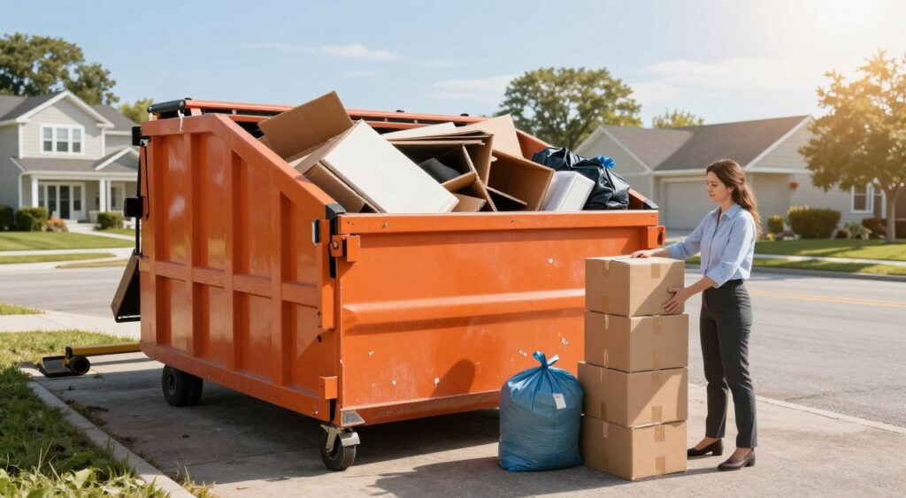 dumpster loading techniques